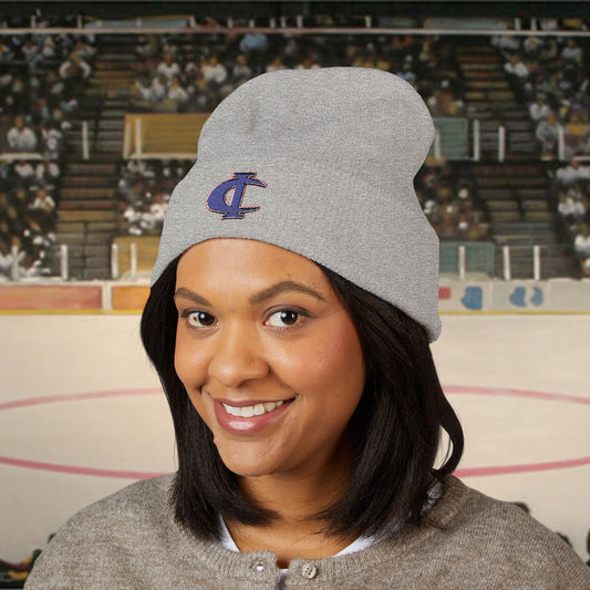 C-I Embroidered Classic Cuffed Beanie