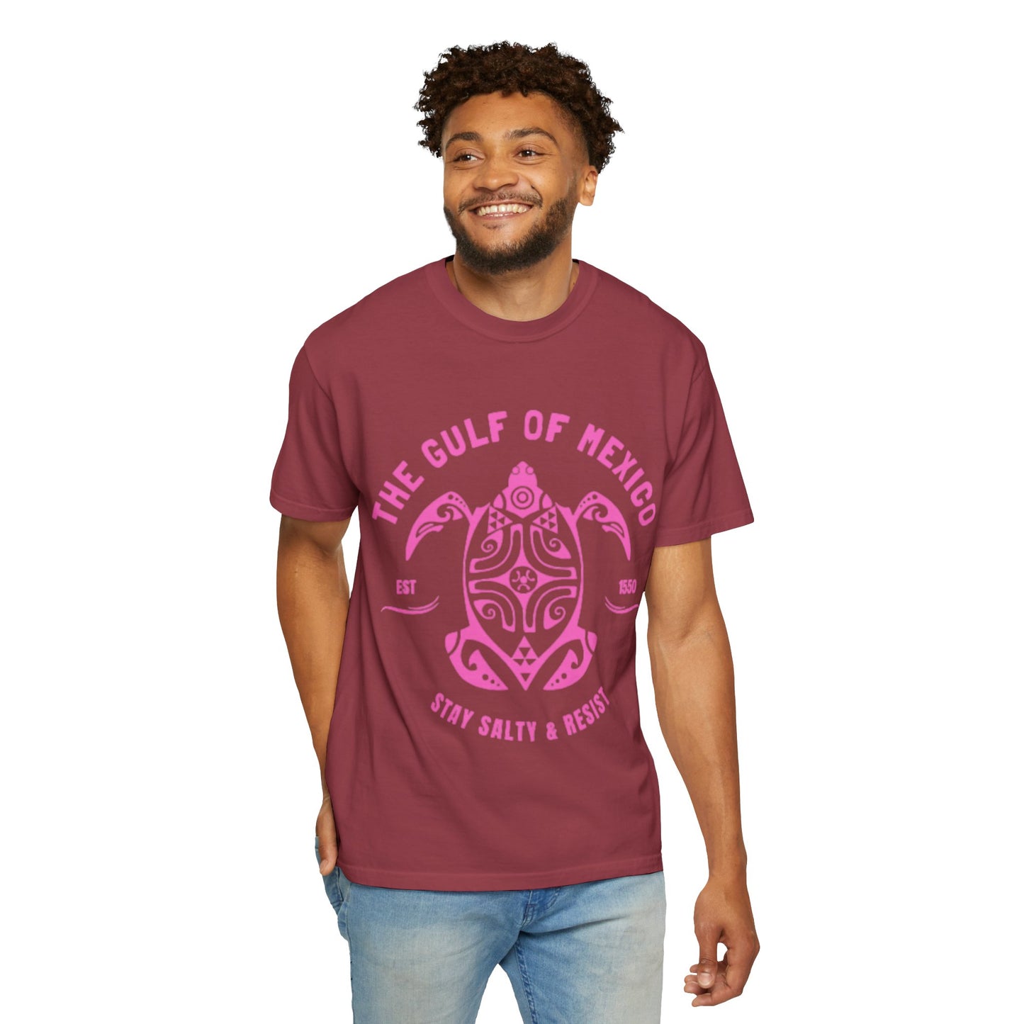 Gulf of Mexico Graphic T-Shirt (PinkText)