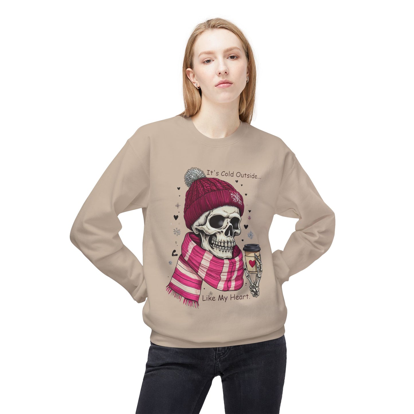 Cold Heart Crewneck - Unisex Midweight Softstyle Fleece Crewneck Sweatshirt