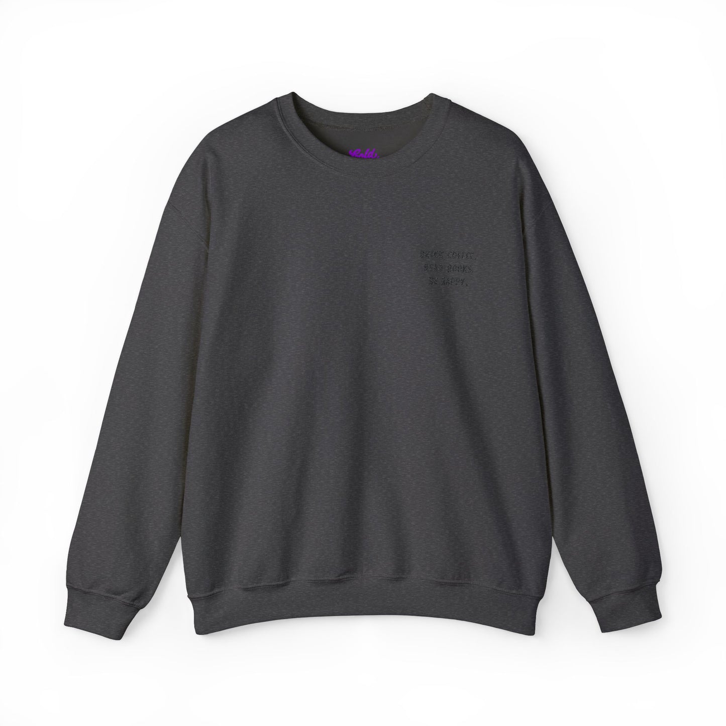 Coffee, Books, Happiness Unisex Heavy Blend™ Crewneck Sweatshirt