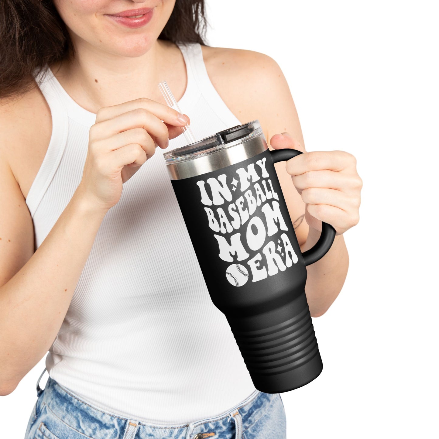 Baseball Mom Era Insulated Travel Mug - 40oz