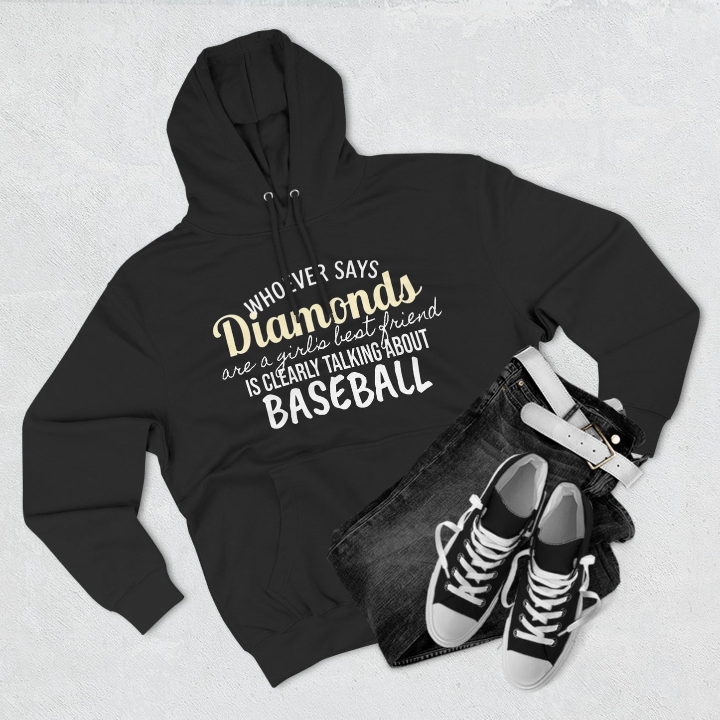 Diamonds are a Girl's Best Friend (Baseball Diamonds) - Hoodie