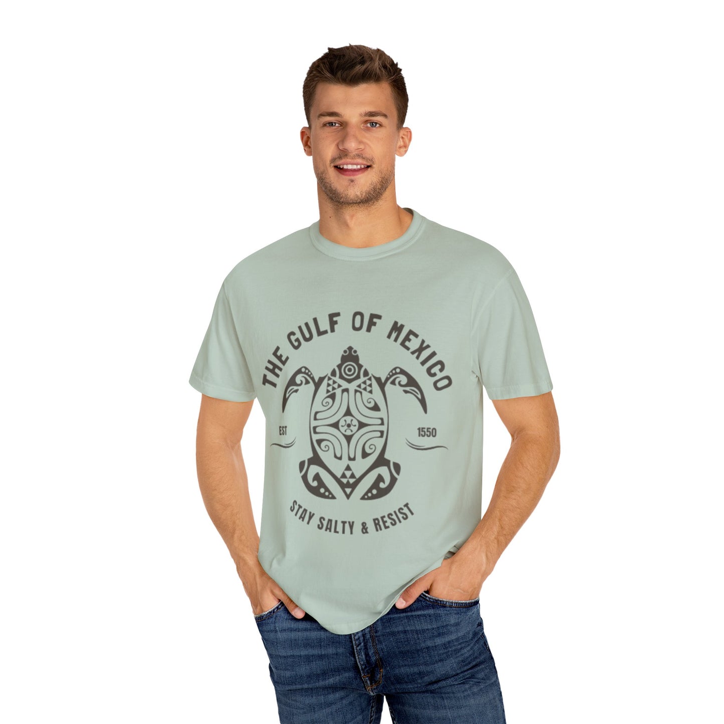 Gulf of Mexico Graphic T-Shirt (Brown Text)