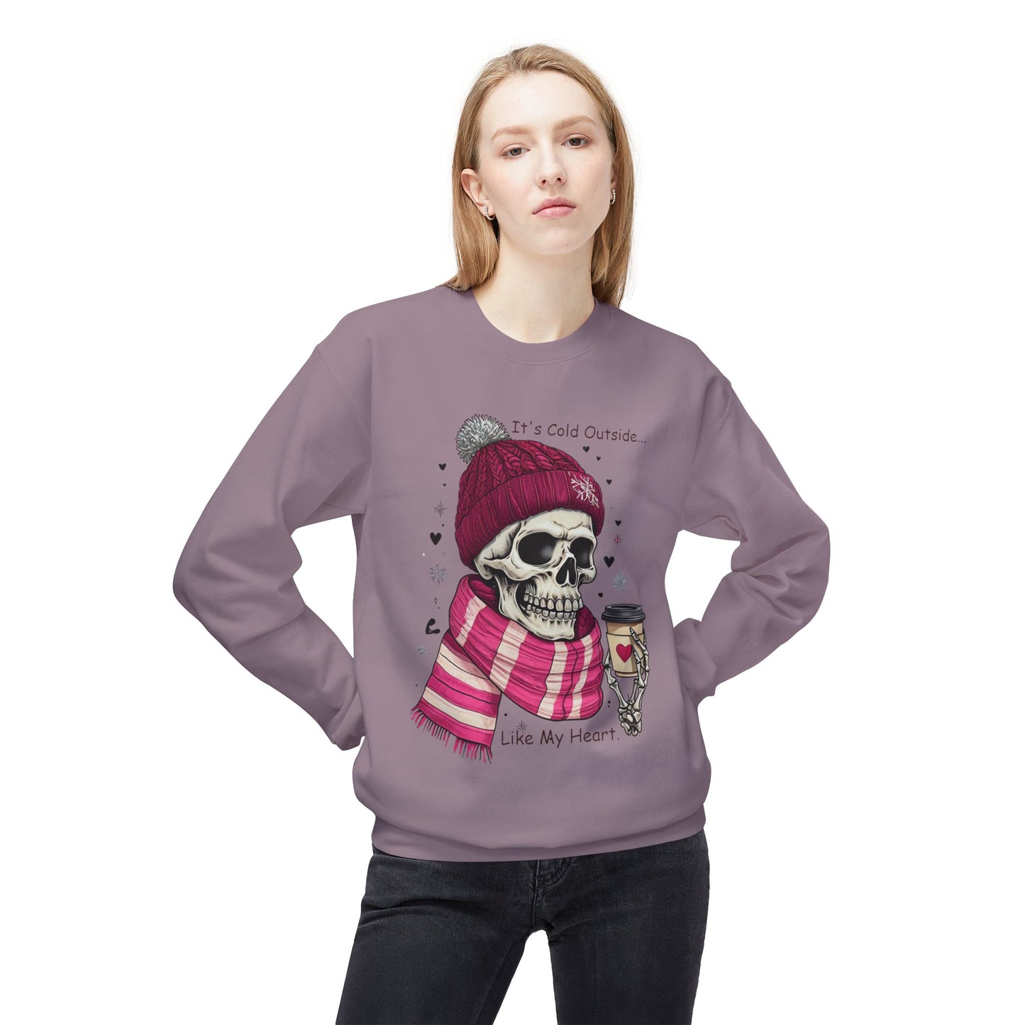 Cold Heart Crewneck - Unisex Midweight Softstyle Fleece Crewneck Sweatshirt
