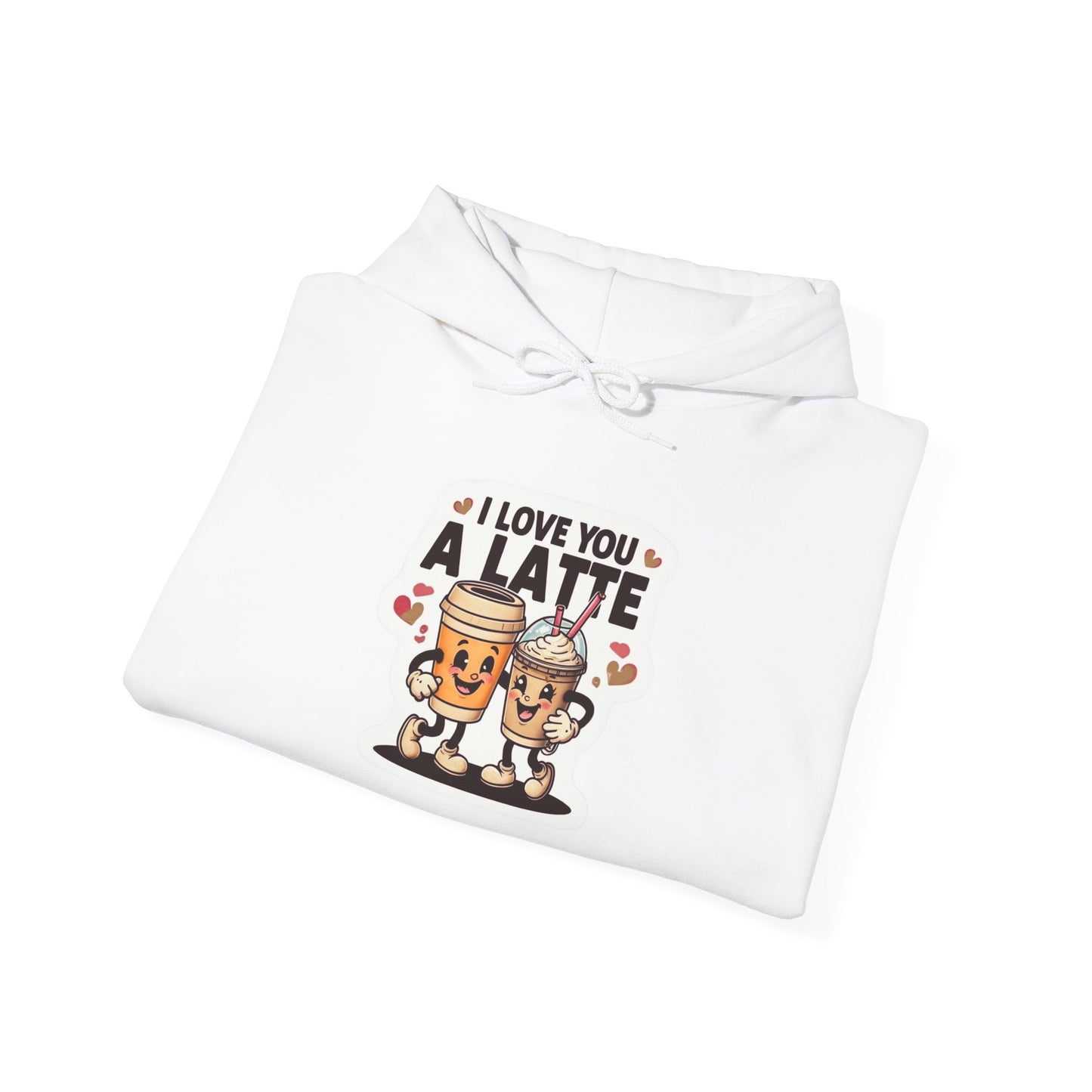 Love You A Latte - Unisex Heavy Blend™ Hooded Sweatshirt
