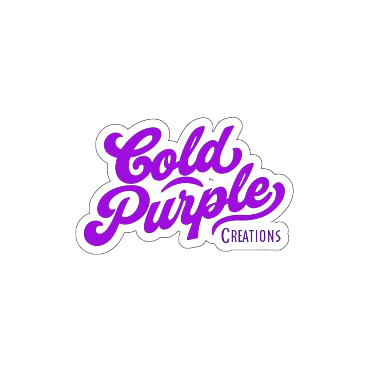 Cold Purple Creations Die-Cut Stickers