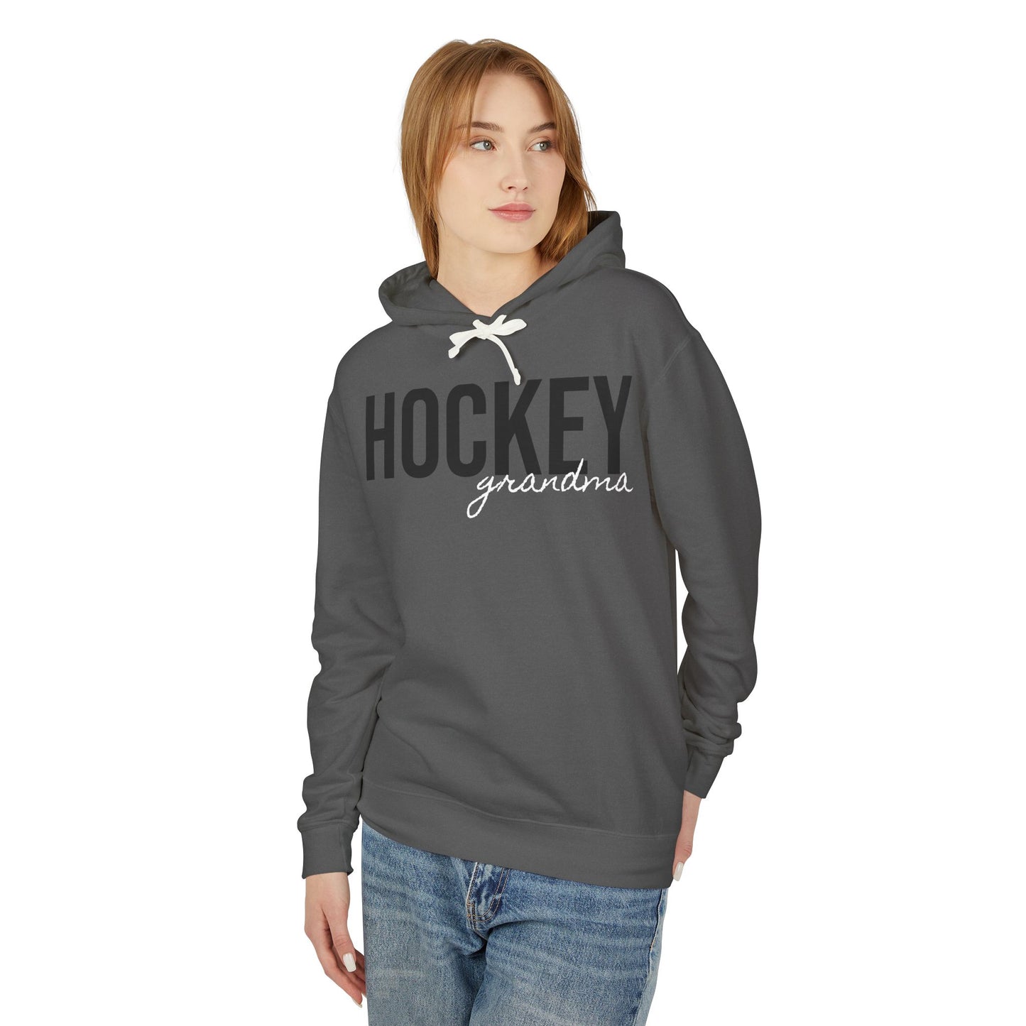 High School Hockey Grandma Lightweight Hoodie
