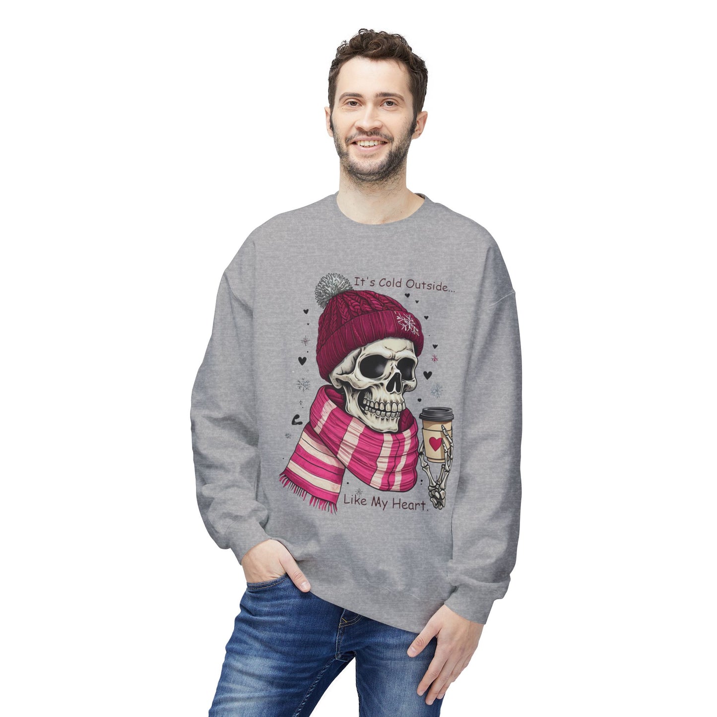 Cold Heart Crewneck - Unisex Midweight Softstyle Fleece Crewneck Sweatshirt
