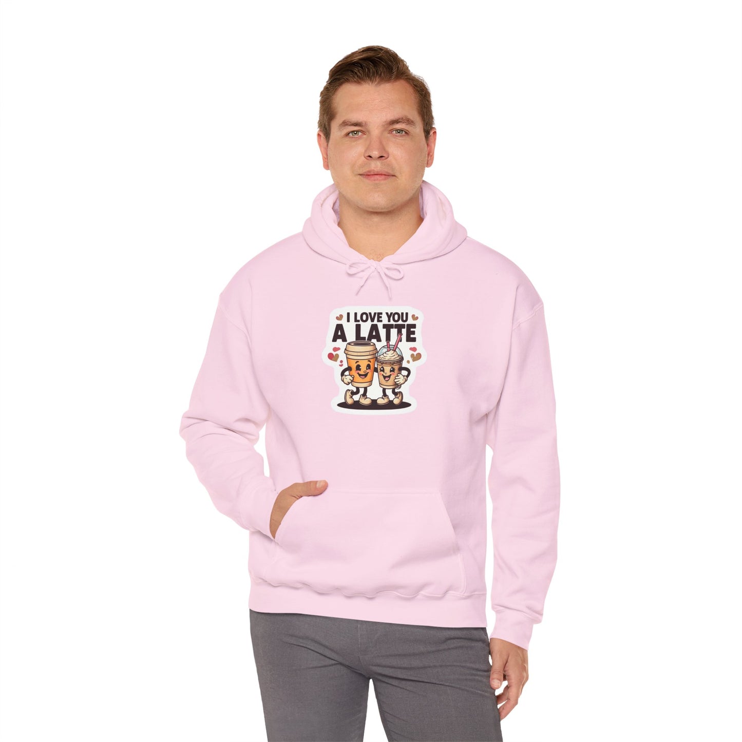 Love You A Latte - Unisex Heavy Blend™ Hooded Sweatshirt