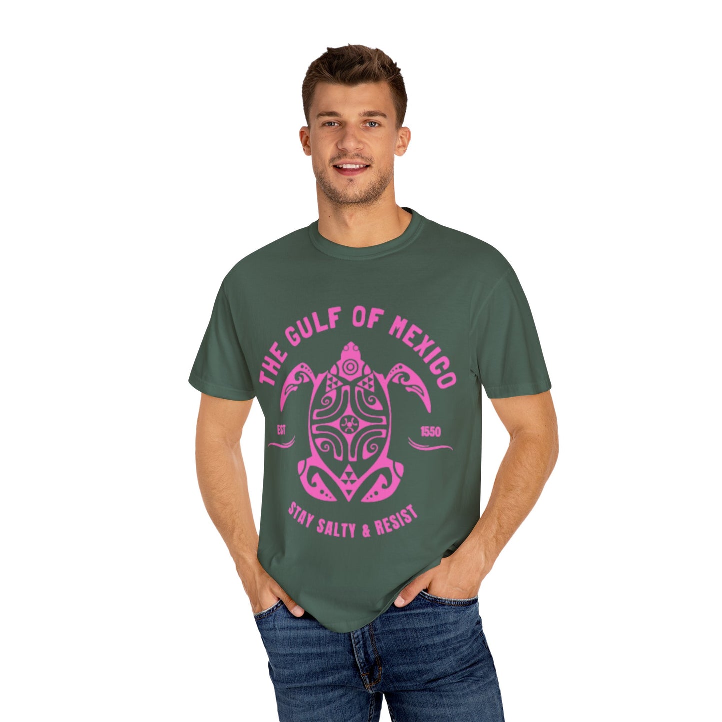 Gulf of Mexico Graphic T-Shirt (PinkText)