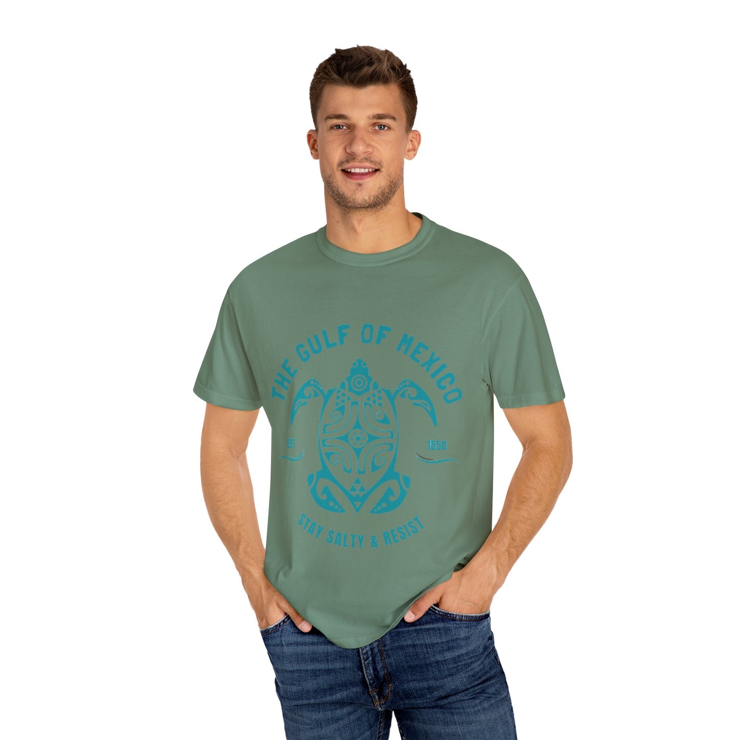 Gulf of Mexico Graphic T-Shirt (Teal Text)