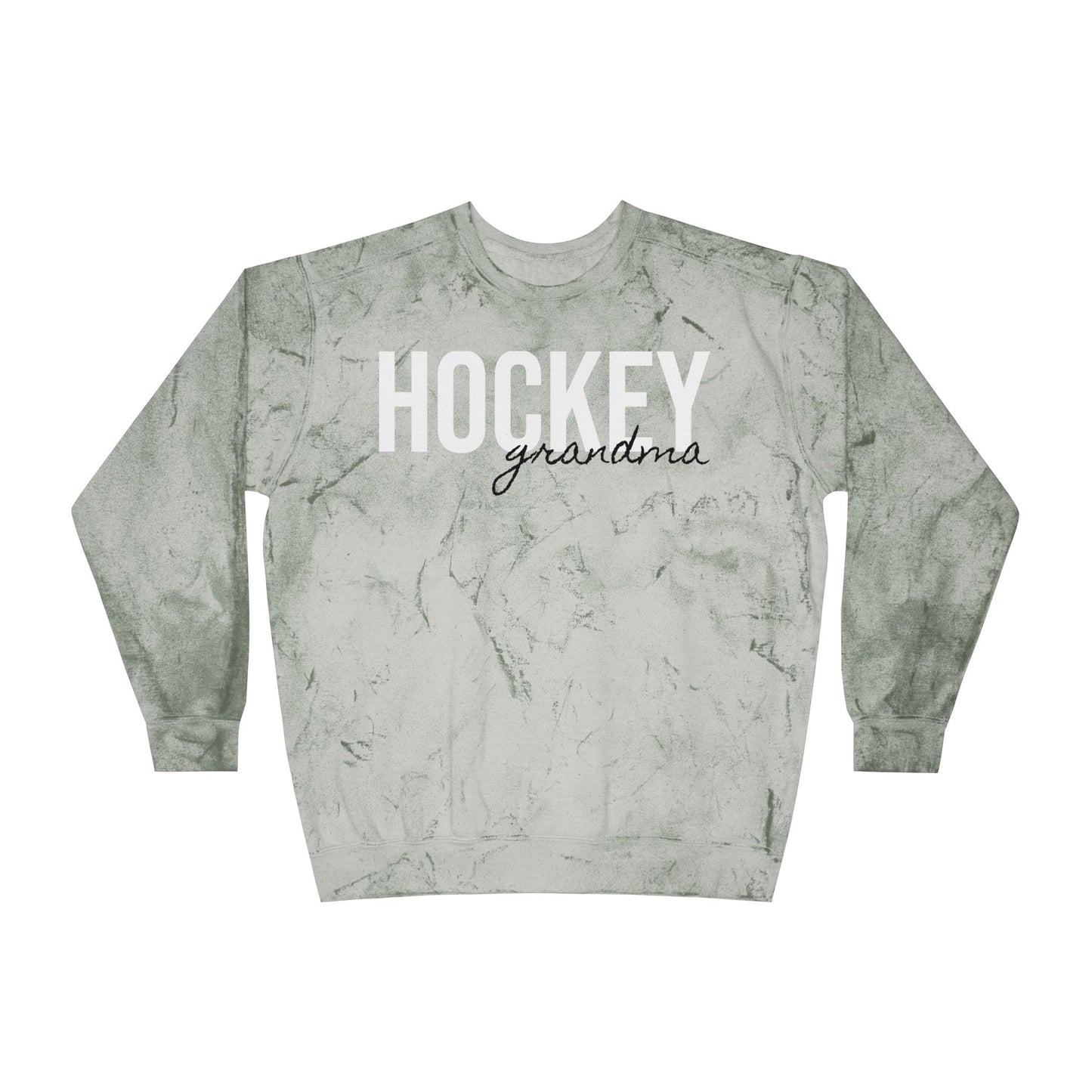 Hockey Grandma Tie Dye Sweatshirt