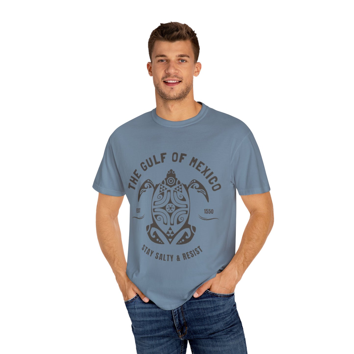 Gulf of Mexico Graphic T-Shirt (Brown Text)