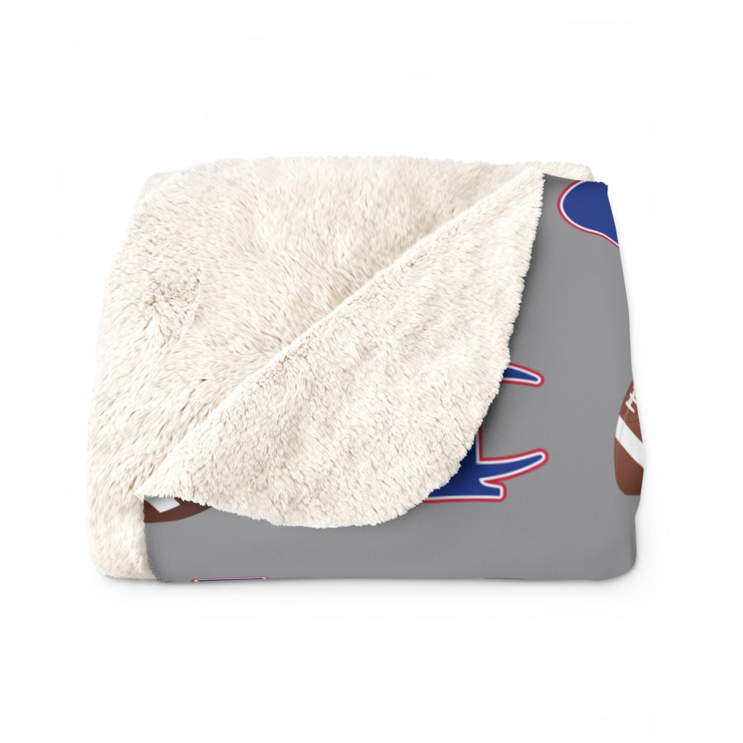 CUSTOM: A. Kotila; C-I Football - Sherpa Fleece Blanket