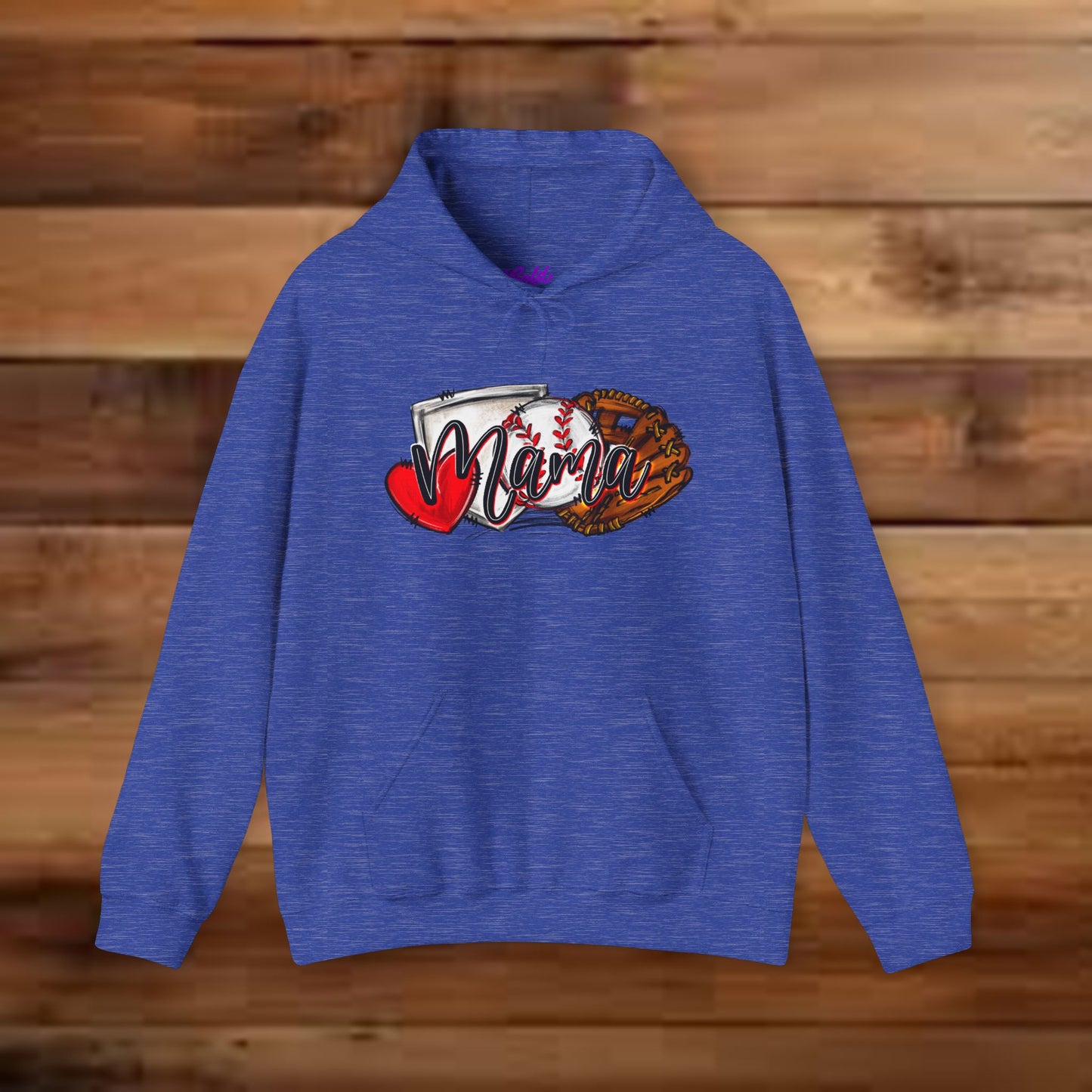Baseball MAMA (Sketched artwork - Unisex Heavy Blend™ Hooded Sweatshirt)