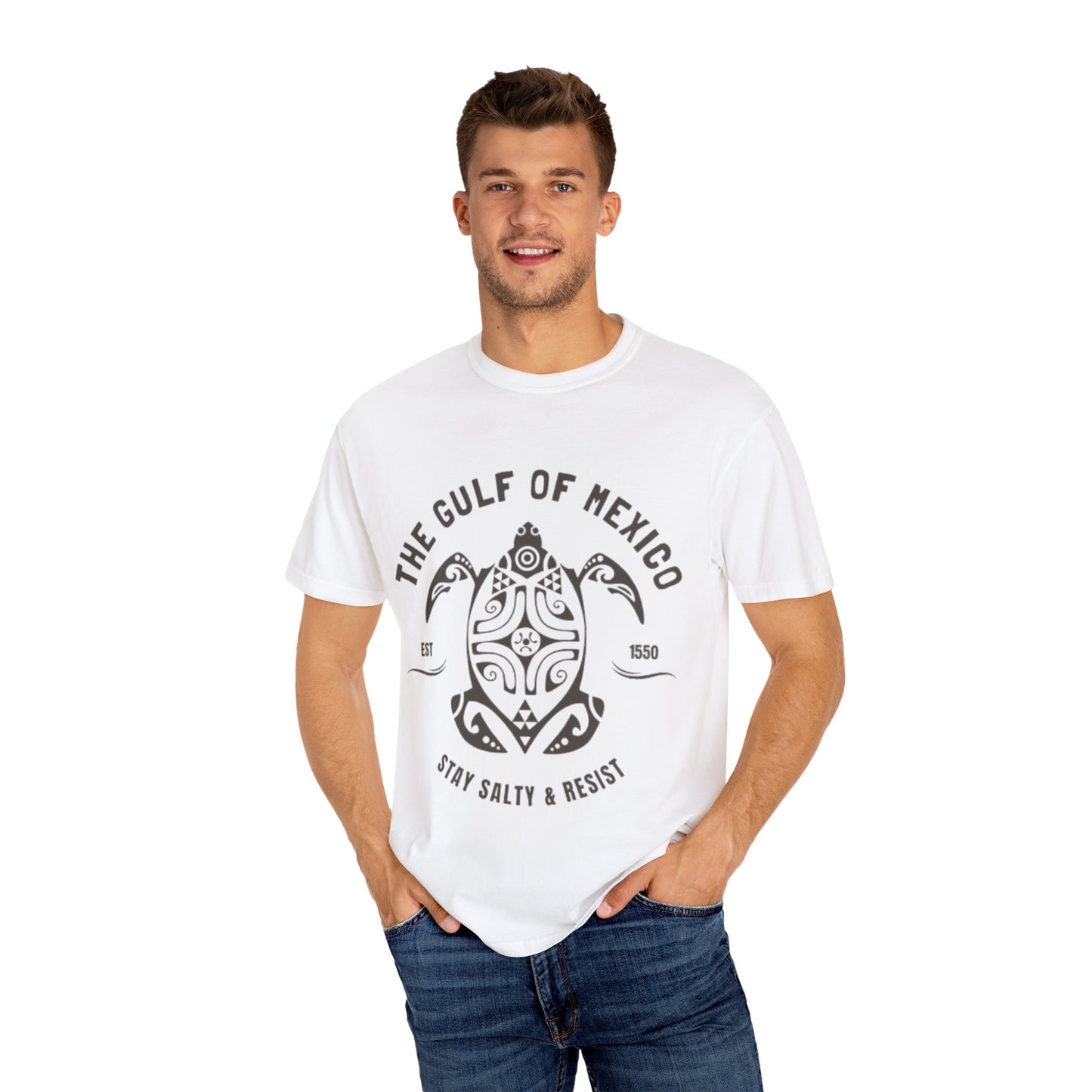 Gulf of Mexico Graphic T-Shirt (Brown Text)