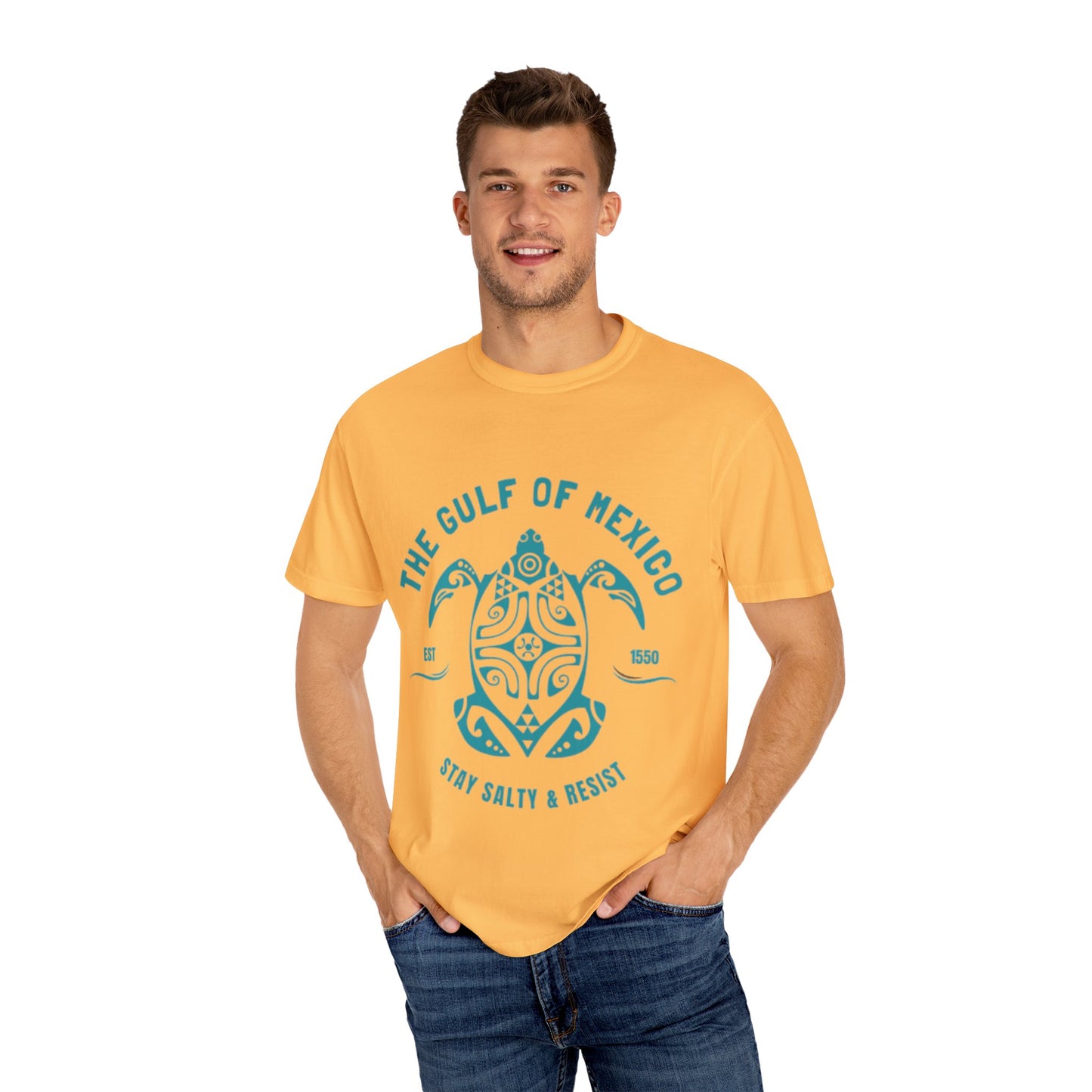 Gulf of Mexico Graphic T-Shirt (Teal Text)