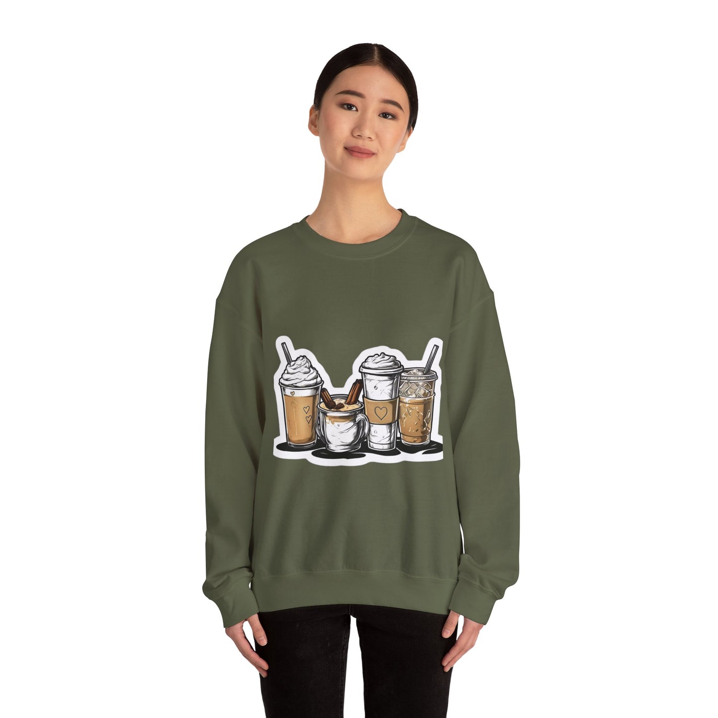 Coffee, Coffee, Coffee, Coffee Crewneck Sweatshirt
