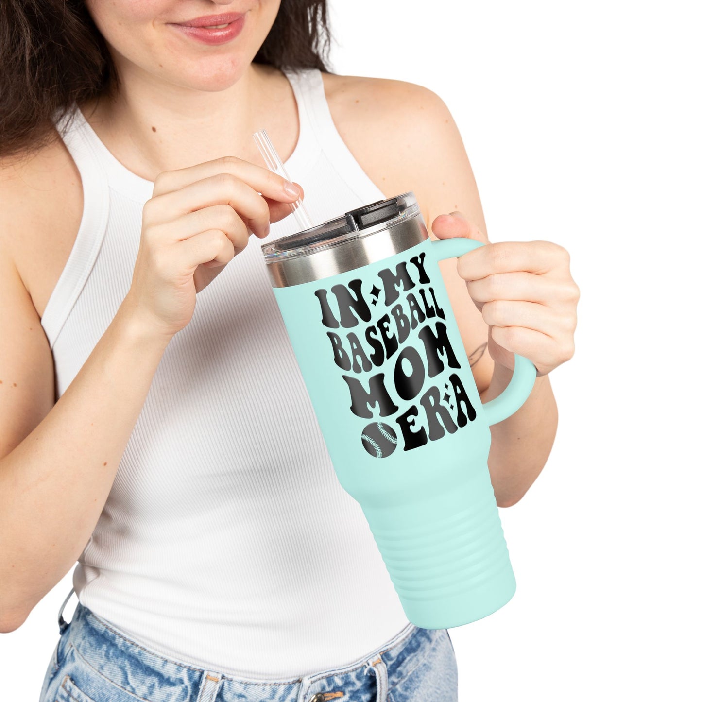 Baseball Mom Era Insulated Travel Mug - 40oz
