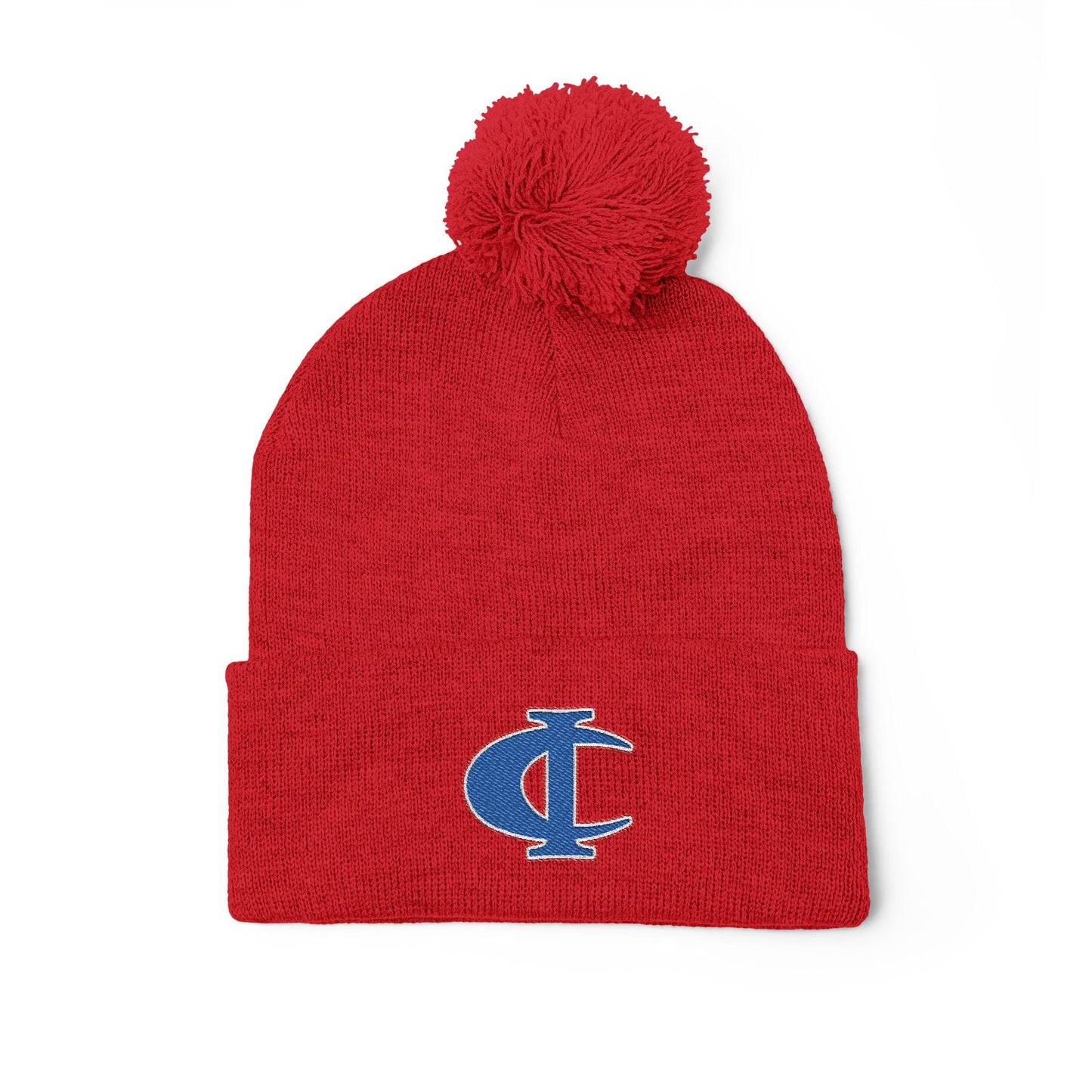 C-I Bluejackets - Embroidered Beanie w/Pom-Pom