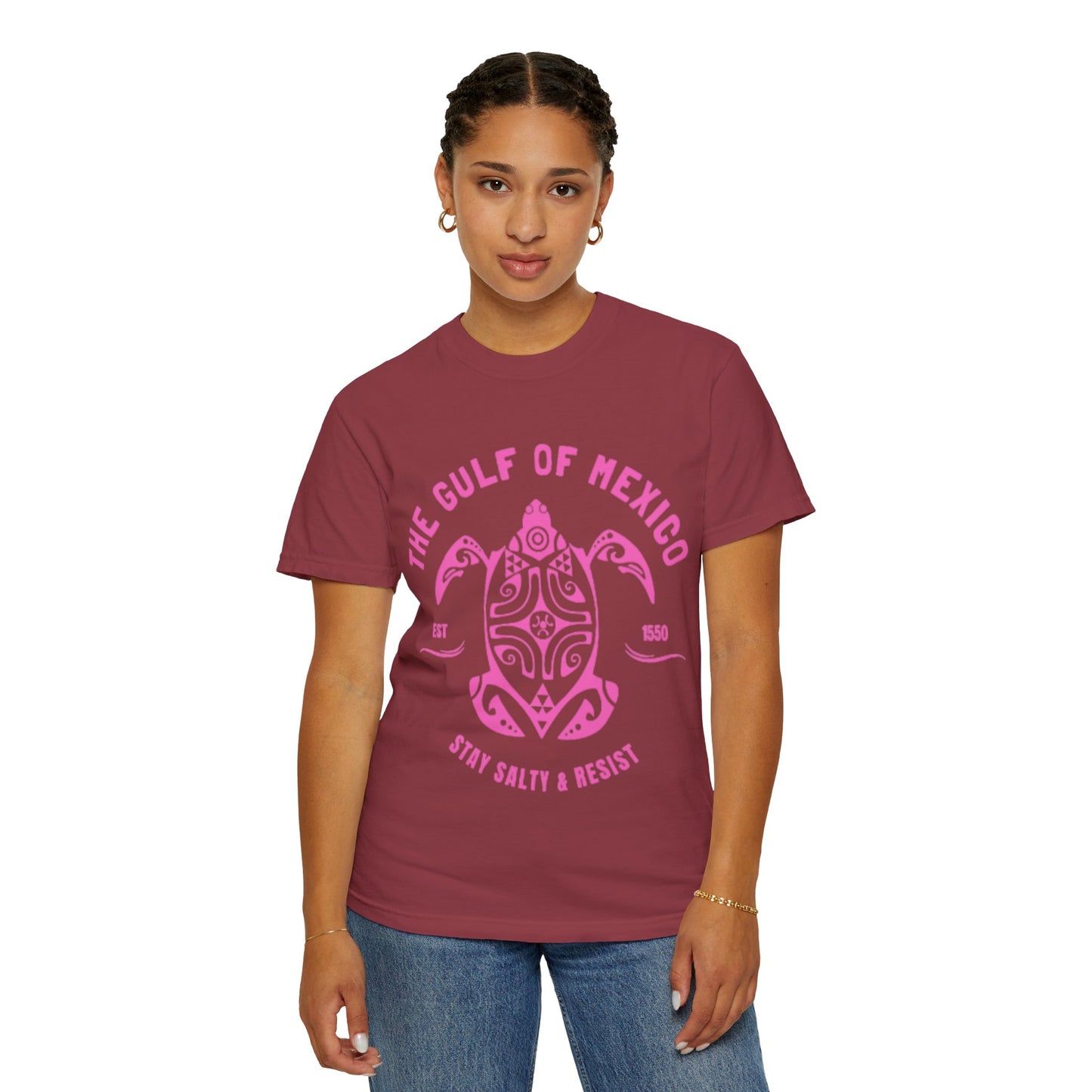 Gulf of Mexico Graphic T-Shirt (PinkText)