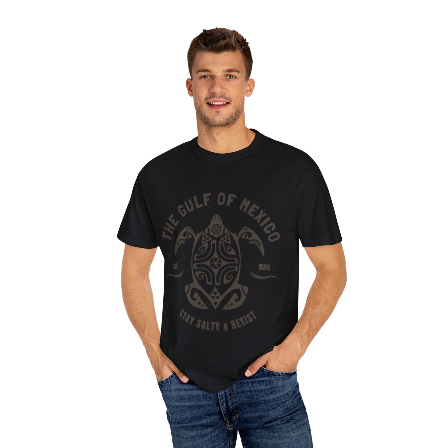 Gulf of Mexico Graphic T-Shirt (Brown Text)