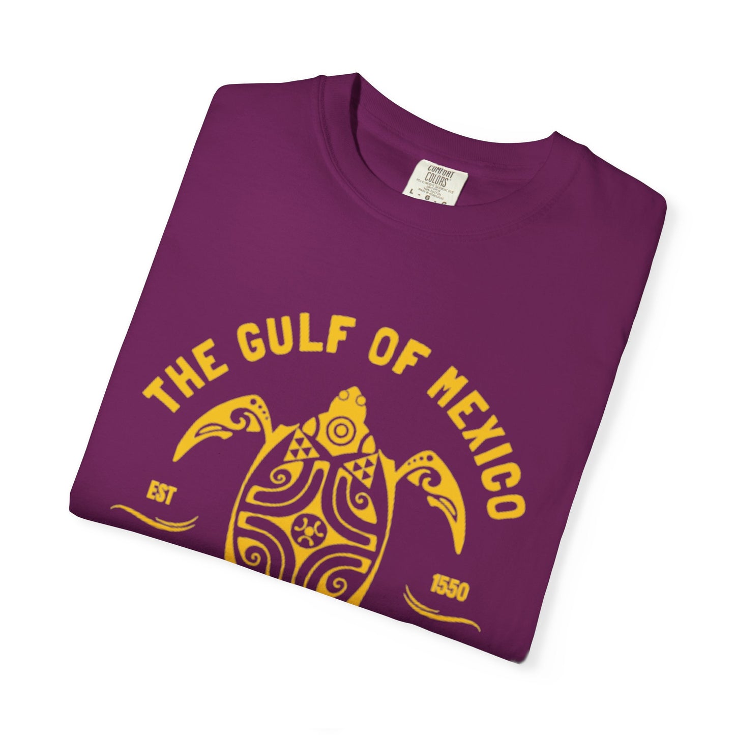 Gulf of Mexico Graphic T-Shirt (Gold Text)