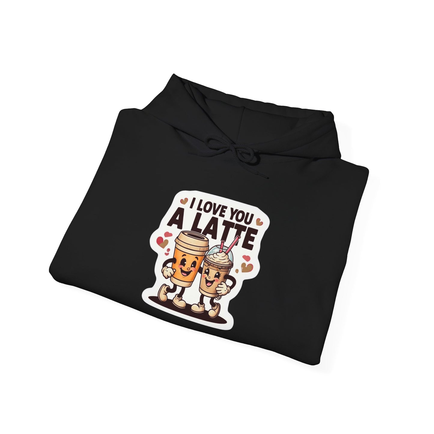 Love You A Latte - Unisex Heavy Blend™ Hooded Sweatshirt