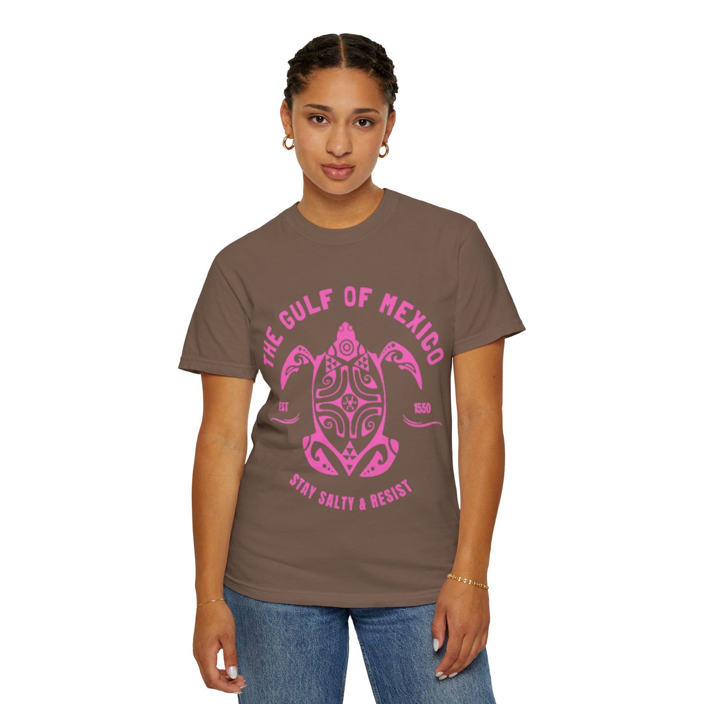 Gulf of Mexico Graphic T-Shirt (PinkText)