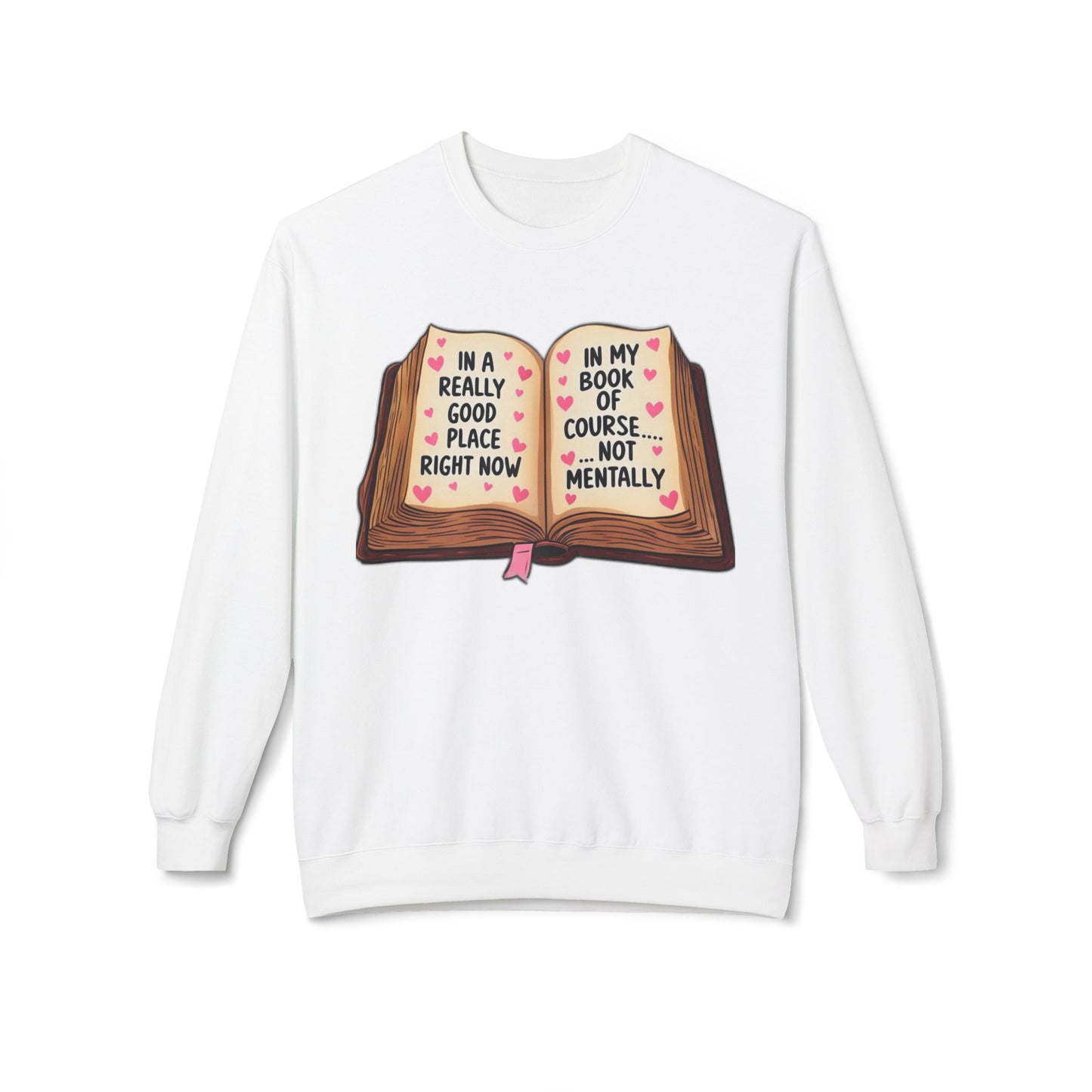 Book Humor Sweatshirt - Unisex Softstyle Fleece Crewneck
