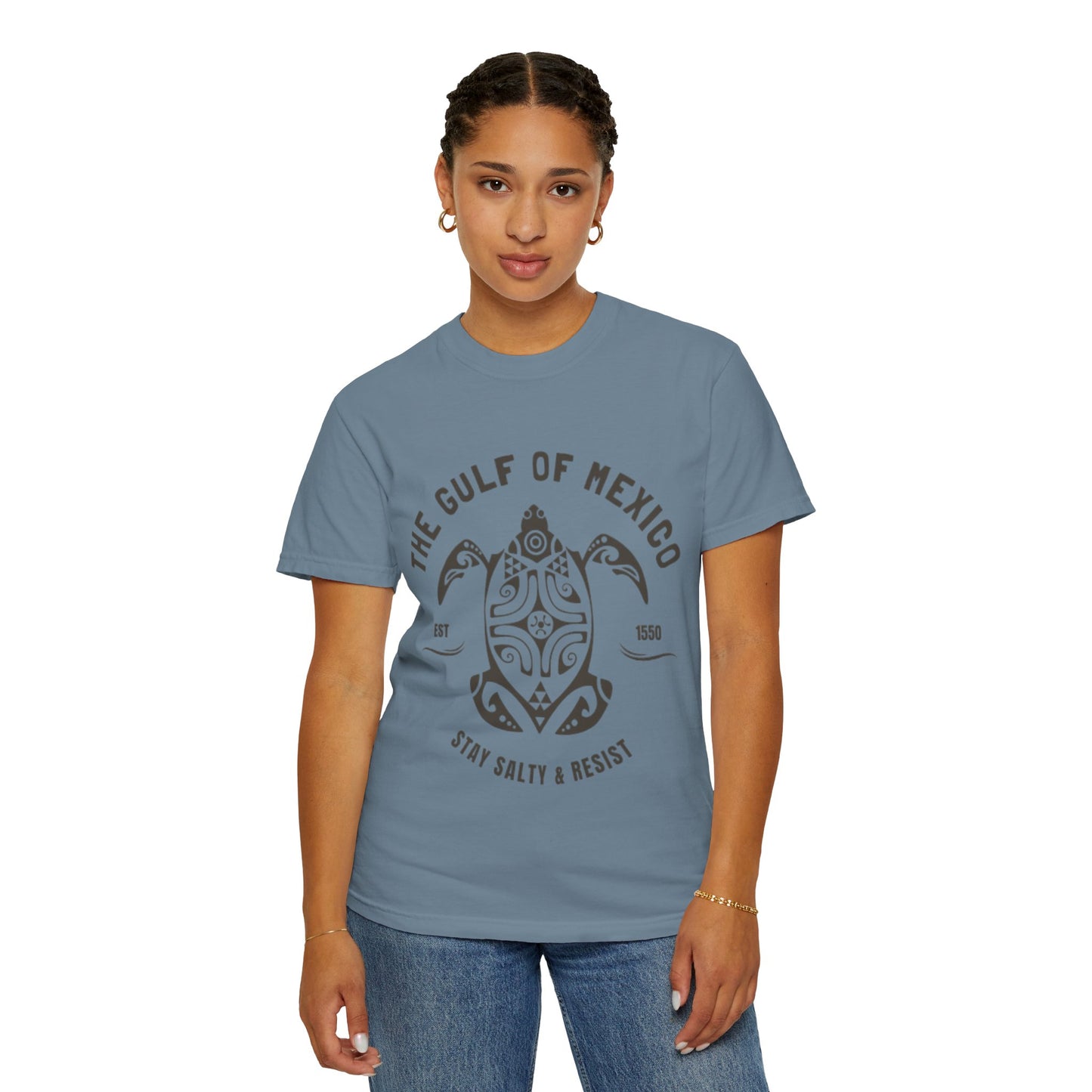 Gulf of Mexico Graphic T-Shirt (Brown Text)