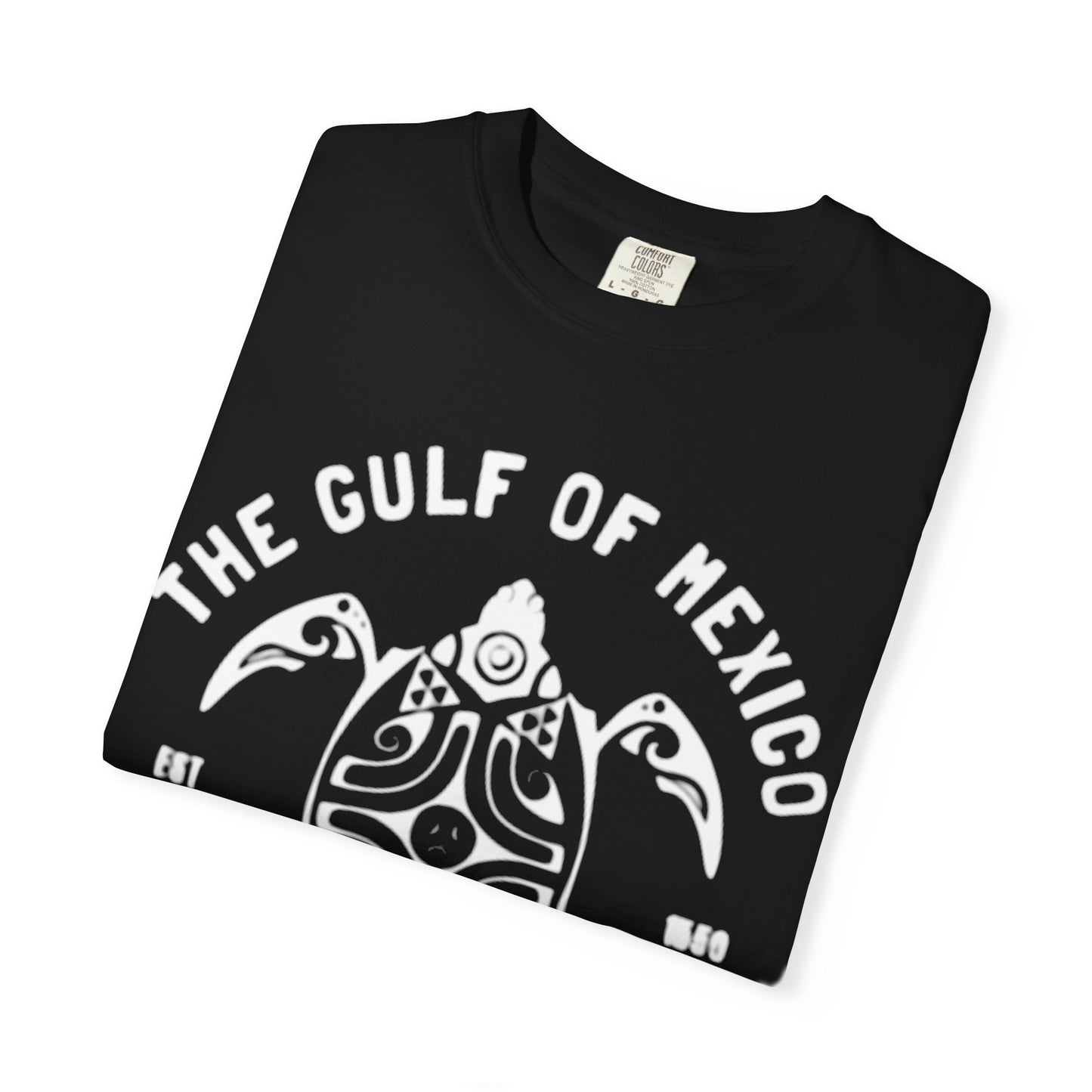 Gulf of Mexico Graphic T-Shirt (White Text on Blues)