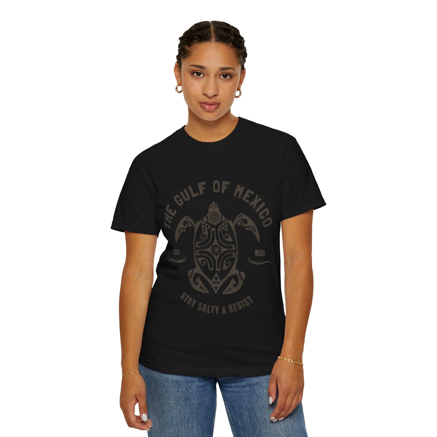 Gulf of Mexico Graphic T-Shirt (Brown Text)