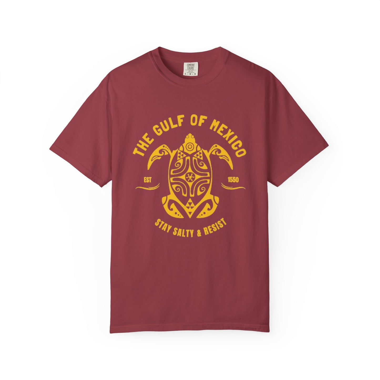 Gulf of Mexico Graphic T-Shirt (Gold Text)