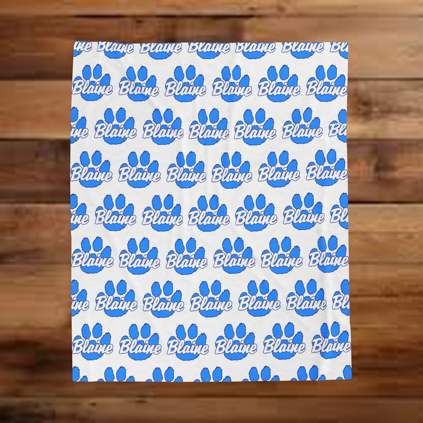 Blaine Bengals ~ Velveteen Plush Blanket