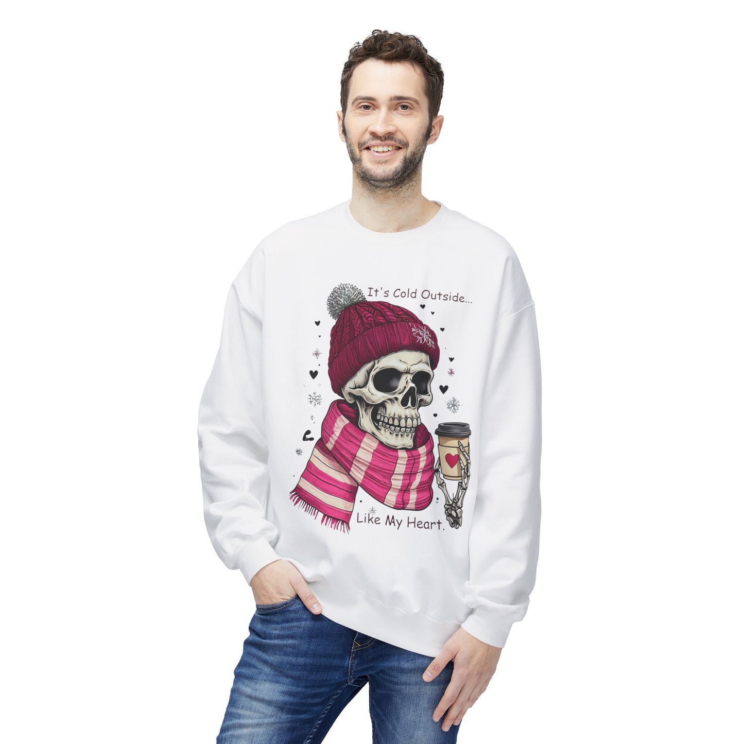 Cold Heart Crewneck - Unisex Midweight Softstyle Fleece Crewneck Sweatshirt