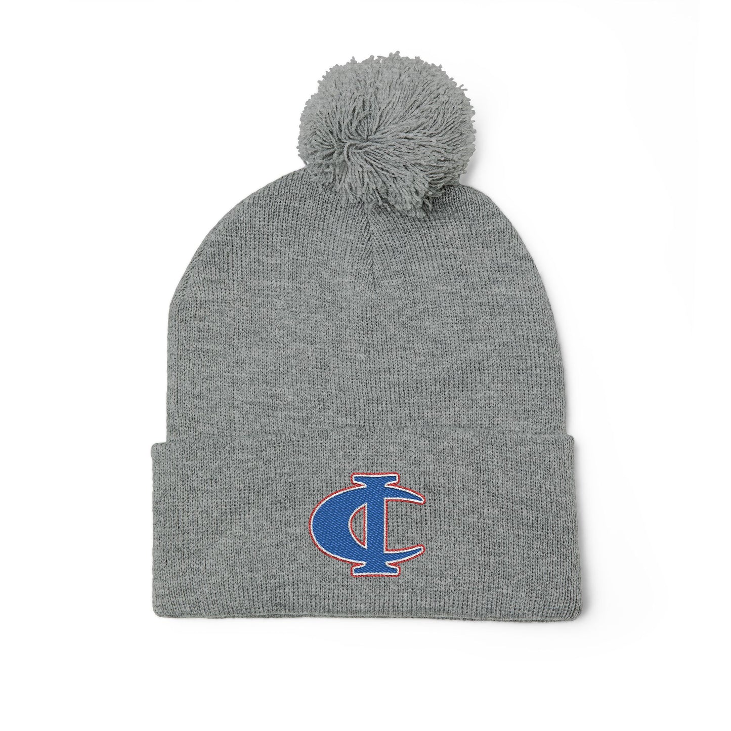 C-I Bluejackets - Embroidered Beanie w/Pom-Pom