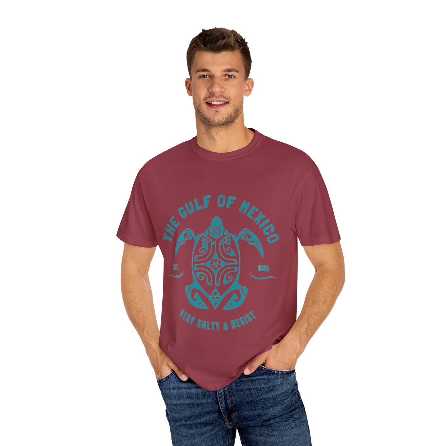 Gulf of Mexico Graphic T-Shirt (Teal Text)