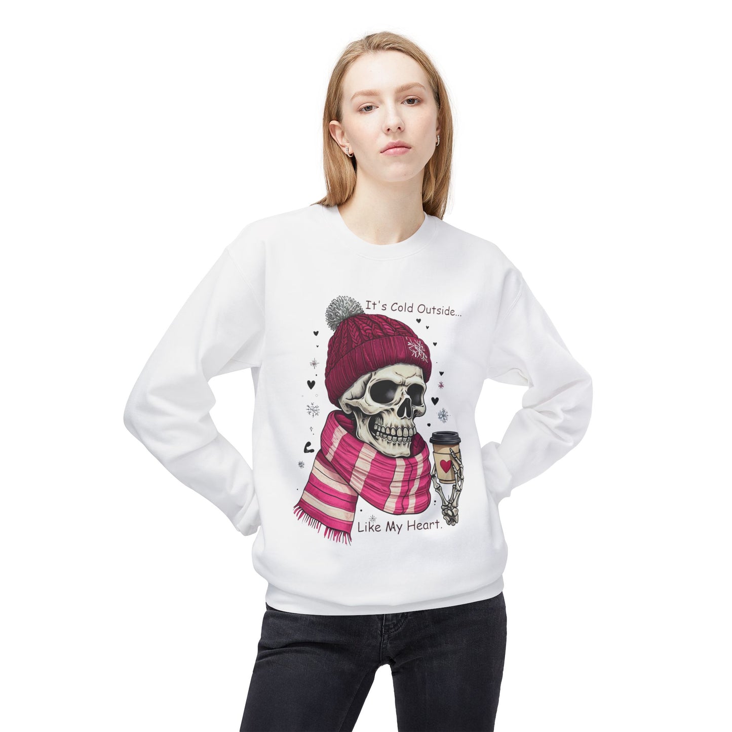 Cold Heart Crewneck - Unisex Midweight Softstyle Fleece Crewneck Sweatshirt