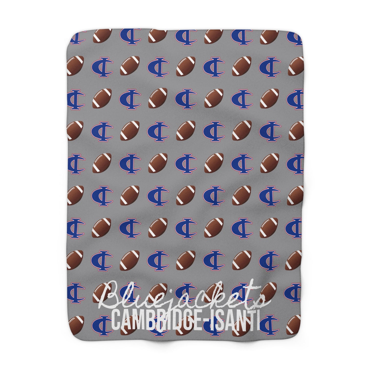 C-I Football - Sherpa Fleece Blanket