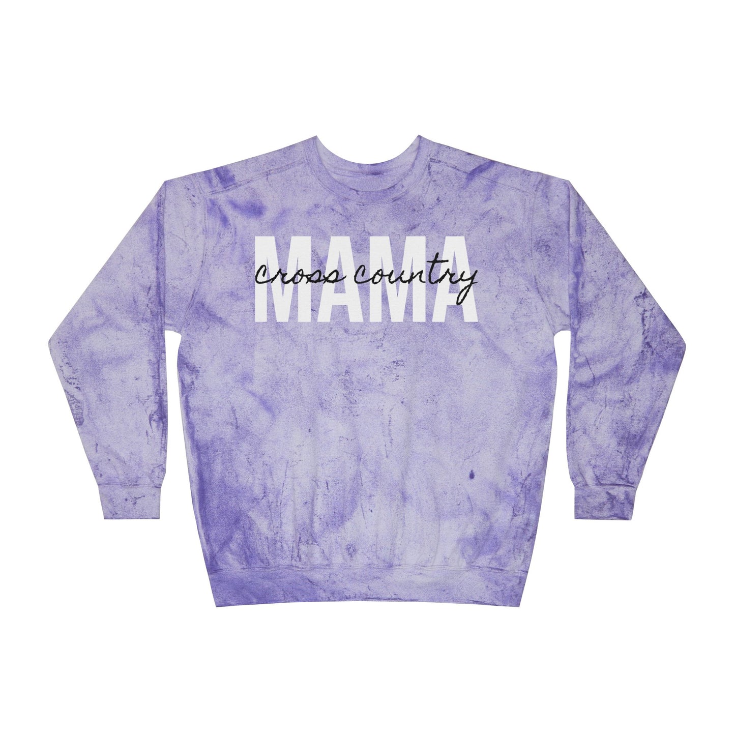 Cross Country Running Mama Tie Dye Sweatshirt