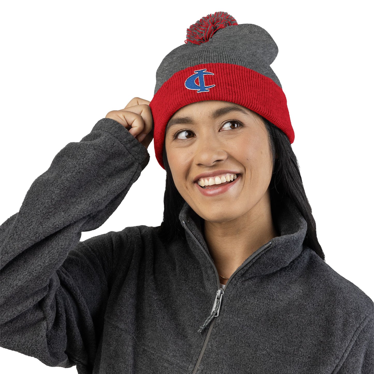 C-I Bluejackets - Embroidered Beanie w/Pom-Pom