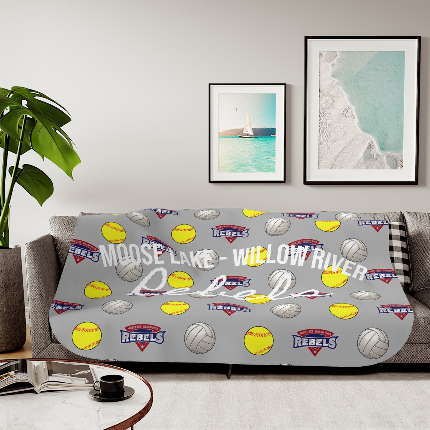 Softball AND Volleyball (ML-WR) - Sherpa Blanket