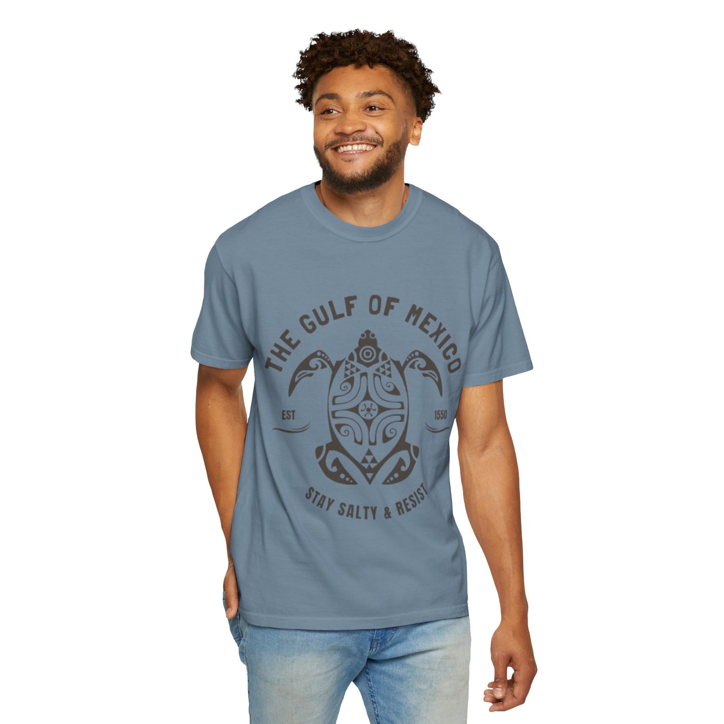 Gulf of Mexico Graphic T-Shirt (Brown Text)