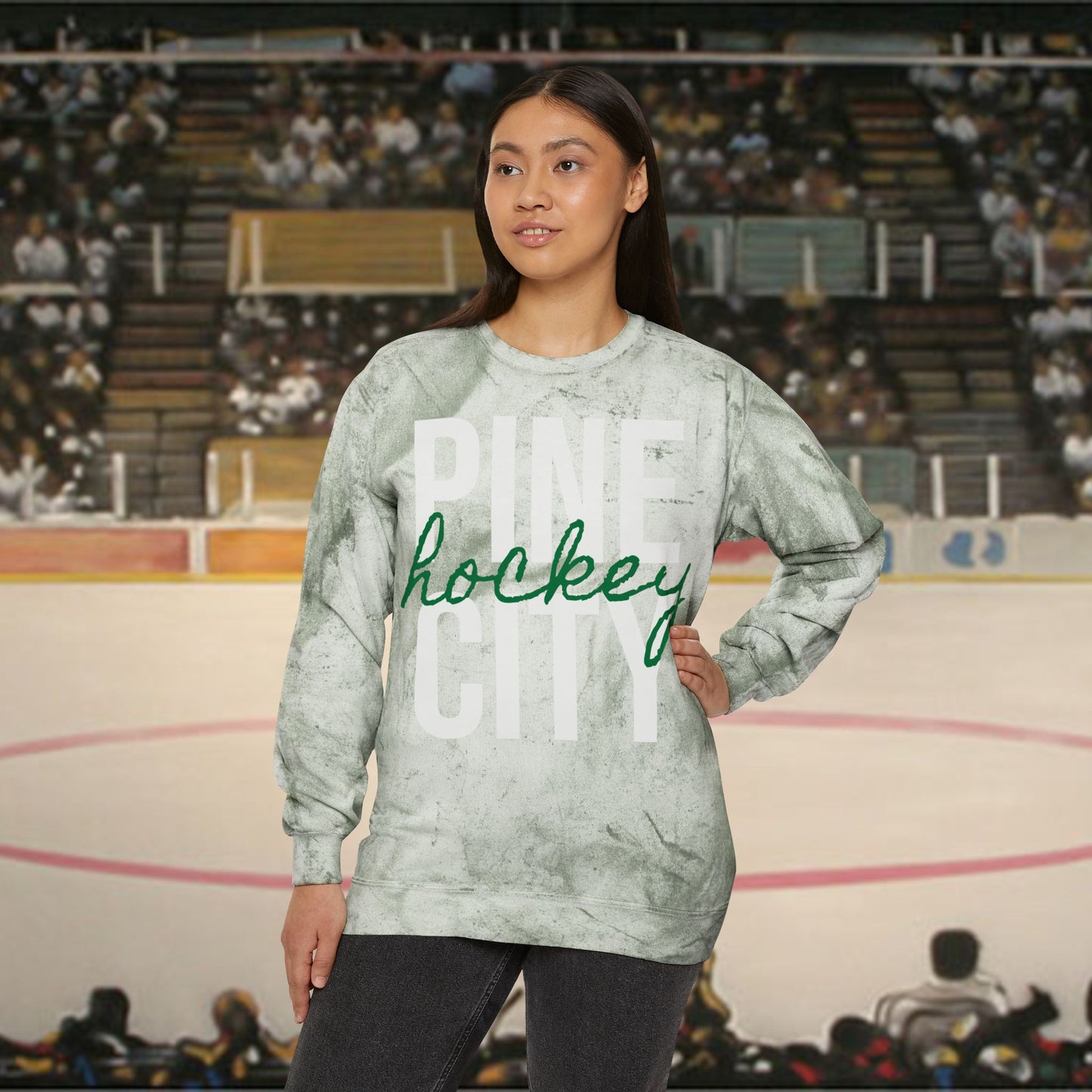 Central MN (1) High School Hockey - Tie Dye Sweatshirt
