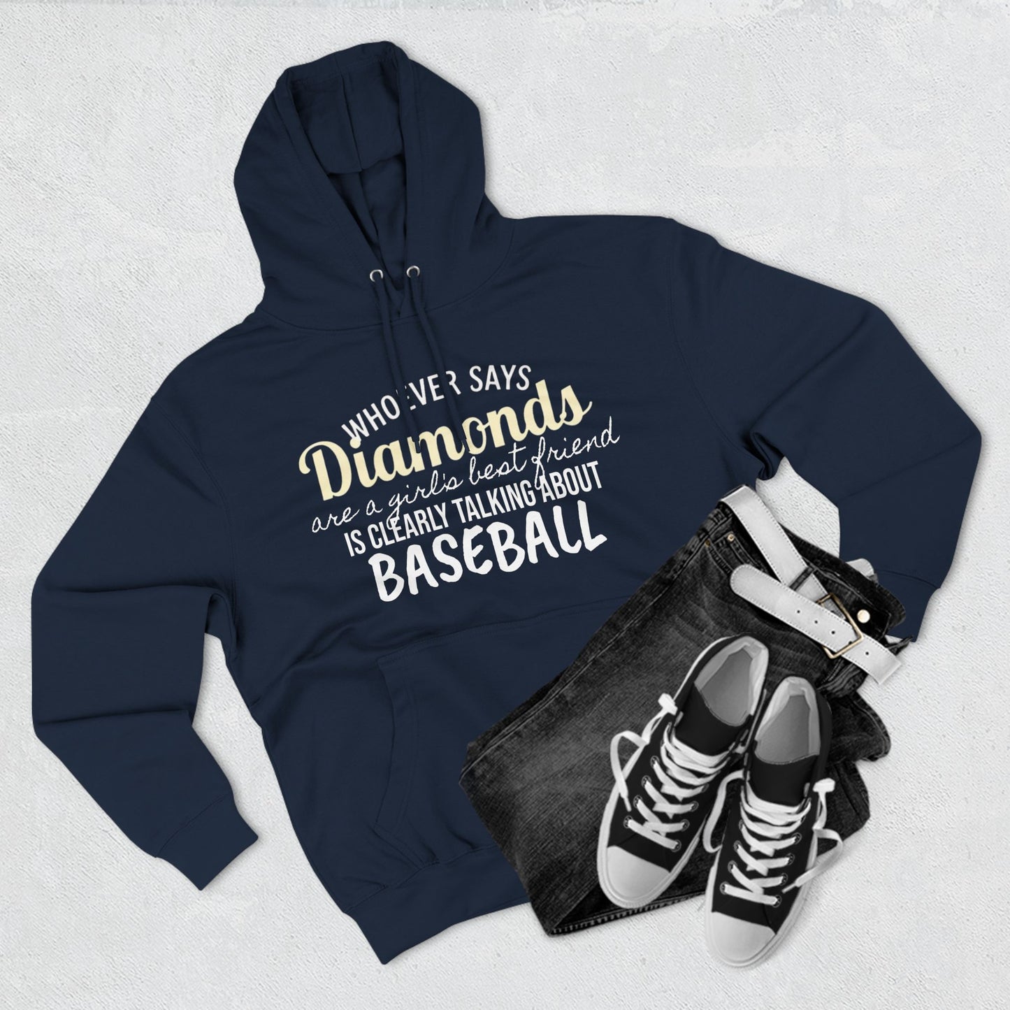 Diamonds are a Girl's Best Friend (Baseball Diamonds) - Hoodie