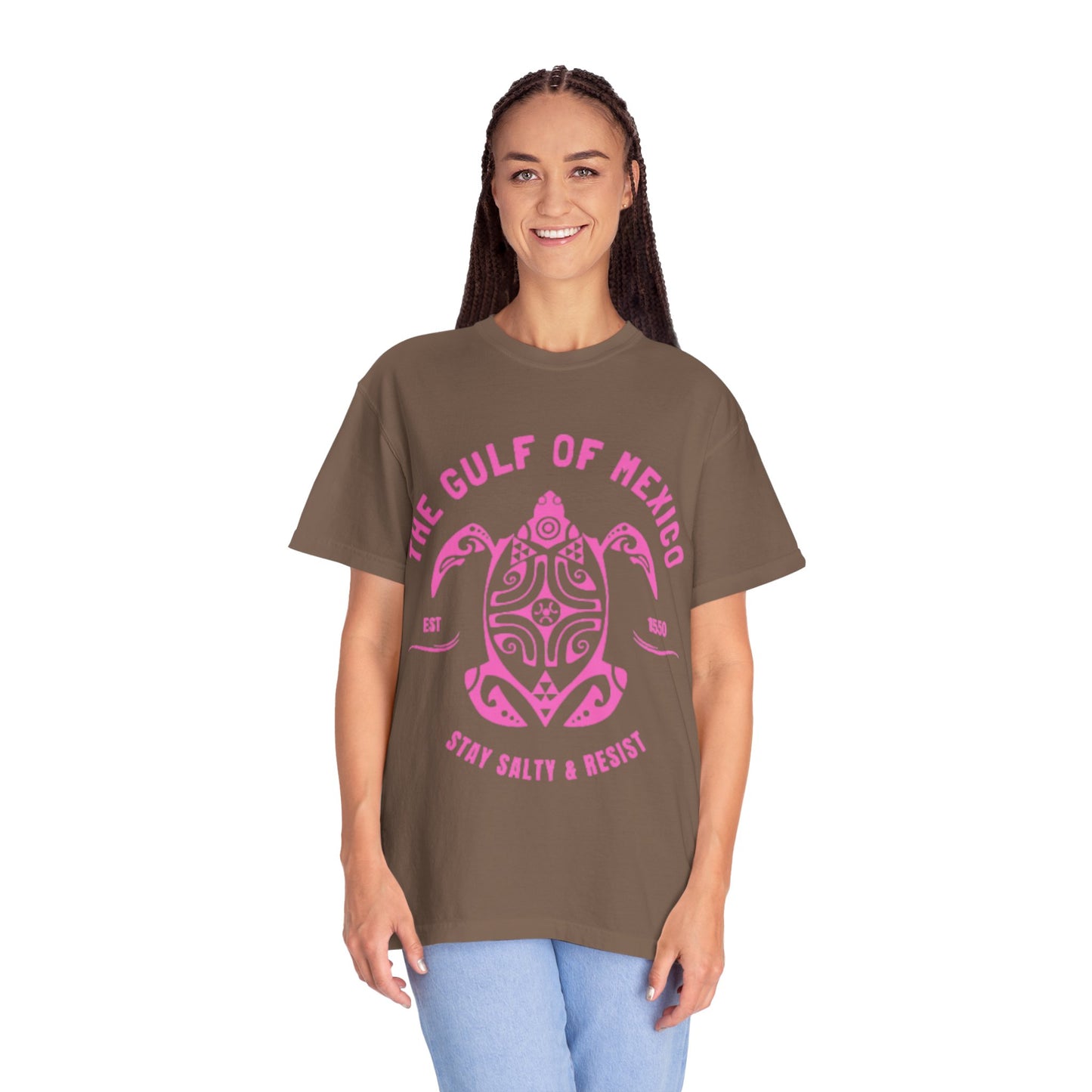 Gulf of Mexico Graphic T-Shirt (PinkText)