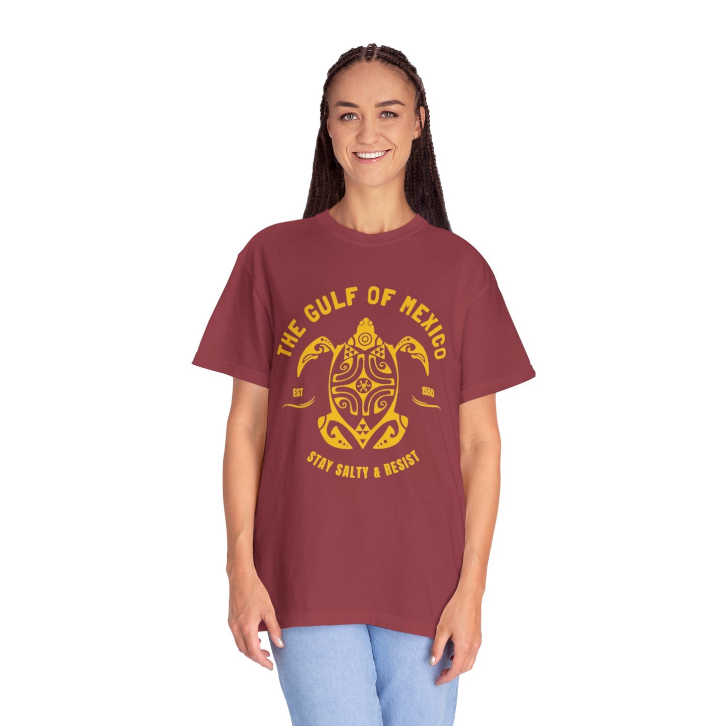 Gulf of Mexico Graphic T-Shirt (Gold Text)