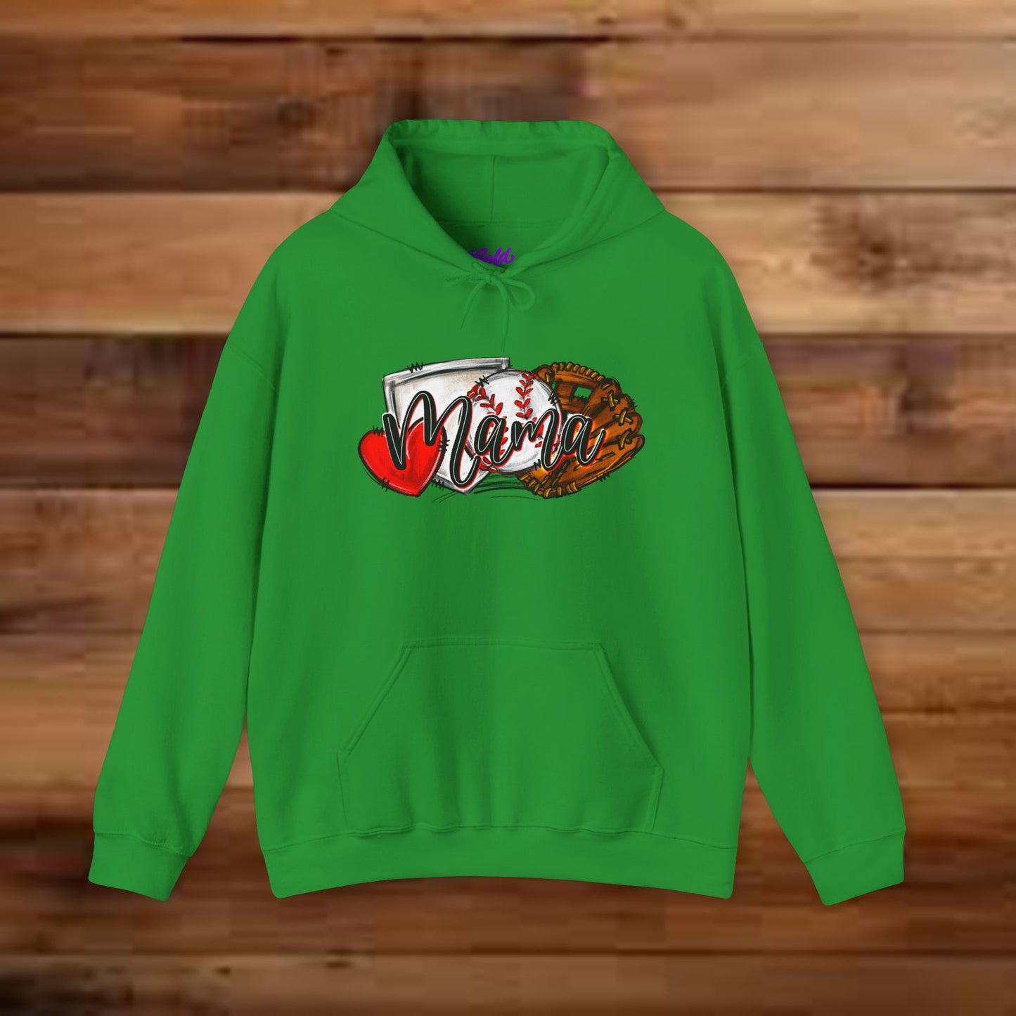 Baseball MAMA (Sketched artwork - Unisex Heavy Blend™ Hooded Sweatshirt)