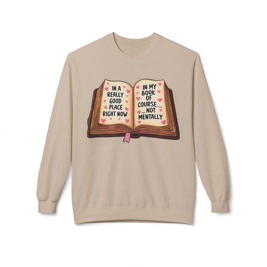 Book Humor Sweatshirt - Unisex Softstyle Fleece Crewneck